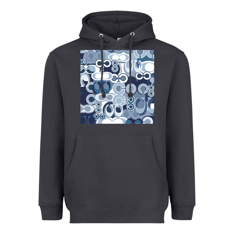 Coach Blue Heavyweight Hoodie by Craftify | Teevron