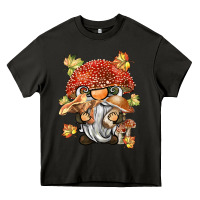 Asphalt mushroom gnome Heavy Core Tee - BarkalooDesign