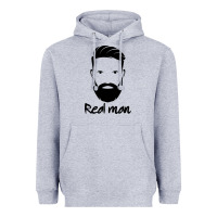 Heather Grey Real Man Heavyweight Hoodie - Craftify