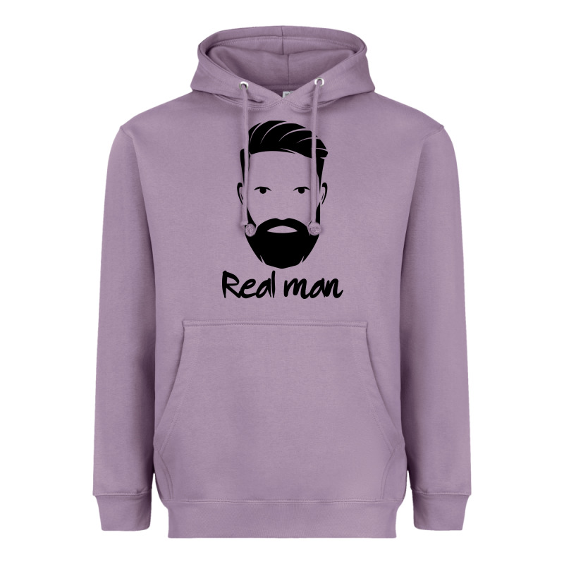 Real Man Heavyweight Hoodie by Craftify | Teevron