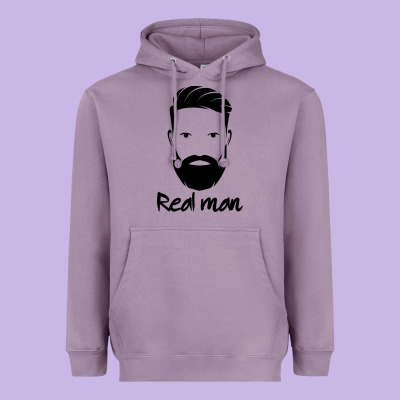 Real Man Heavyweight Hoodie Designed By Craftify