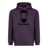 Plum Real Man Heavyweight Hoodie - Craftify