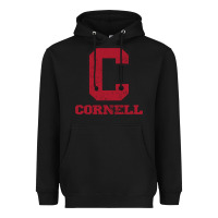 Black cornell big red Heavyweight Hoodie - Craftify