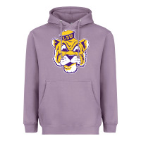 Lavender Vintage Louisiana State Tiger Mascot Heavyweight Hoodie - Craftify