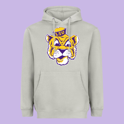 Vintage Louisiana State Tiger Mascot Heavyweight Hoodie Designed By Craftify