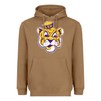 Toasted Coconut Vintage Louisiana State Tiger Mascot Heavyweight Hoodie - Craftify