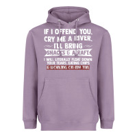 Lavender If I Offend You Cry Me A River Funny Saying Sarcastic Heavyweight Hoodie - Craftify