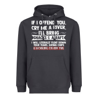 Smoke If I Offend You Cry Me A River Funny Saying Sarcastic Heavyweight Hoodie - Craftify