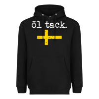 Black Swedish Beer Please Ol Tack Heavyweight Hoodie - Craftify