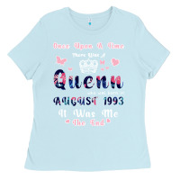 Baby Blue Once Upon A Time There Was A Queen Who Was Born I Ladies Tee - Bettercallsaul