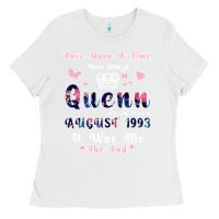 White Once Upon A Time There Was A Queen Who Was Born I Ladies Tee - Bettercallsaul