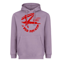 Lavender red rocker music Heavyweight Hoodie - Craftify
