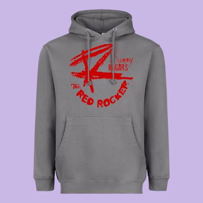 Red Rocker Music Heavyweight Hoodie Designed By Craftify
