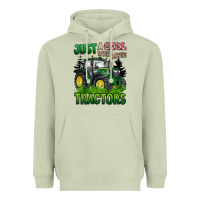 Matcha just a girl who loves tractors Heavyweight Hoodie - BarkalooDesign
