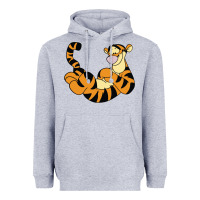 Heather Grey tigger Heavyweight Hoodie - Craftify