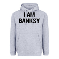 Heather Grey i am banksy Heavyweight Hoodie - Craftify
