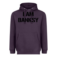 Plum i am banksy Heavyweight Hoodie - Craftify