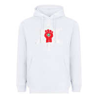 White GONZOS SHERIFF HUNTERS S THOMPSON Heavyweight Hoodie - Craftify
