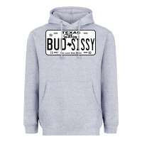 Heather Grey country love gilley's bud n sissy texas cowboy license gift raglan bas Heavyweight Hoodie - Craftify