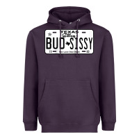 Plum country love gilley's bud n sissy texas cowboy license gift raglan bas Heavyweight Hoodie - Craftify