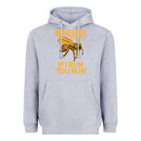 Heather Grey bee beekeeper if i run you run bumble bee humour 449 hive beekeeping Heavyweight Hoodie - Craftify