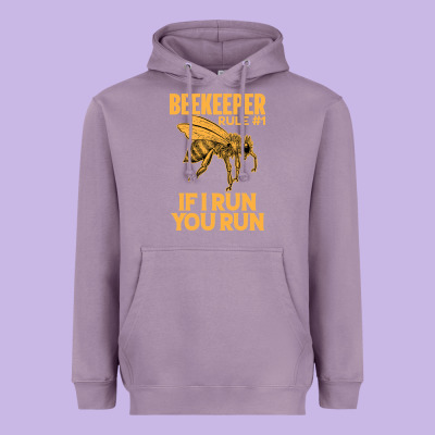 Bee Beekeeper If I Run You Run Bumble Bee Humour 449 Hive Beekeeping Heavyweight Hoodie Designed By Craftify