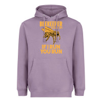 Lavender bee beekeeper if i run you run bumble bee humour 449 hive beekeeping Heavyweight Hoodie - Craftify