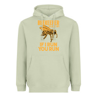 Matcha bee beekeeper if i run you run bumble bee humour 449 hive beekeeping Heavyweight Hoodie - Craftify