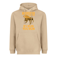 Mushroom bee beekeeper if i run you run bumble bee humour 449 hive beekeeping Heavyweight Hoodie - Craftify