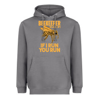 Storm bee beekeeper if i run you run bumble bee humour 449 hive beekeeping Heavyweight Hoodie - Craftify