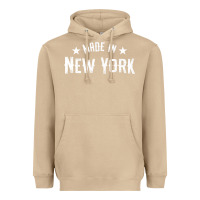 Mushroom Made In New York NY City NYC New Yorker My Home State Pride Premium T- Heavyweight Hoodie - Craftify