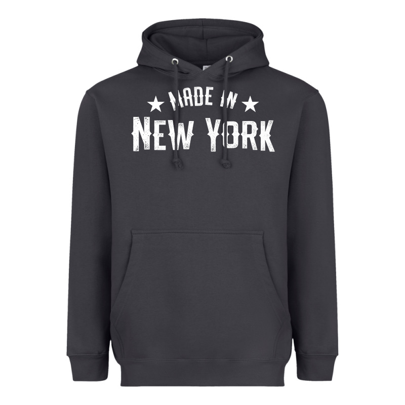 Made In New York Ny City Nyc New Yorker My Home State Pride Premium T- Heavyweight Hoodie by Craftify | Teevron