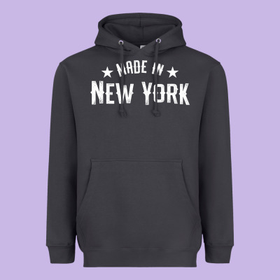 Made In New York Ny City Nyc New Yorker My Home State Pride Premium T- Heavyweight Hoodie Designed By Craftify