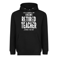 Black Retired Teacher Heavyweight Hoodie - Craftify
