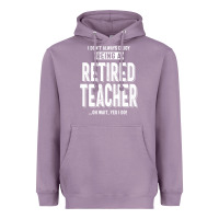 Lavender Retired Teacher Heavyweight Hoodie - Craftify