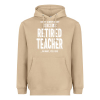 Mushroom Retired Teacher Heavyweight Hoodie - Craftify