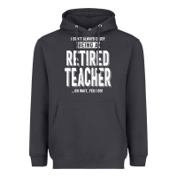 Smoke Retired Teacher Heavyweight Hoodie - Craftify