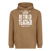 Toasted Coconut Retired Teacher Heavyweight Hoodie - Craftify