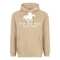 Mushroom Saratoga Springs New York Horse Racing Jockey Heavyweight Hoodie - Craftify