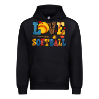 Black love softball Urban Hoodie - AdoDesignShop