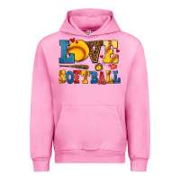 Fuchsia Pink love softball Urban Hoodie - AdoDesignShop