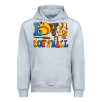 Heather Grey love softball Urban Hoodie - AdoDesignShop