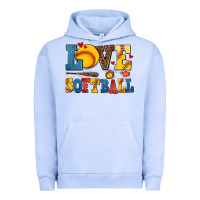 Pigment Grape Ice love softball Urban Hoodie - AdoDesignShop