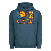 Pigment Midnight Navy love softball Urban Hoodie - AdoDesignShop