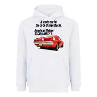 White AMC AMX Heavyweight Hoodie - Craftify