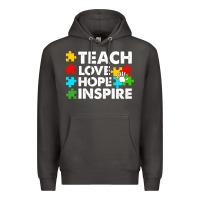 Smoke Teach Love Hope Inspire Premium Hoodie - CowhideDigitalArt