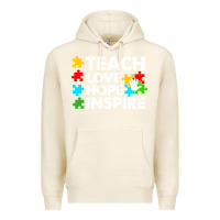 Tofu Teach Love Hope Inspire Premium Hoodie - CowhideDigitalArt
