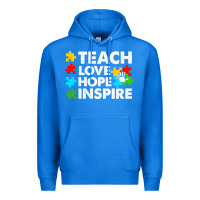 True Royal Teach Love Hope Inspire Premium Hoodie - CowhideDigitalArt