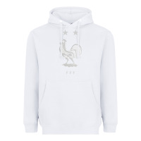 White FFF Two Stars Heavyweight Hoodie - Craftify