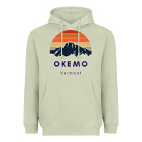 Matcha Okemo Vermont Skiing Snowboarding Hikers Gifts for VT Travel Heavyweight Hoodie - InspiraDesign
